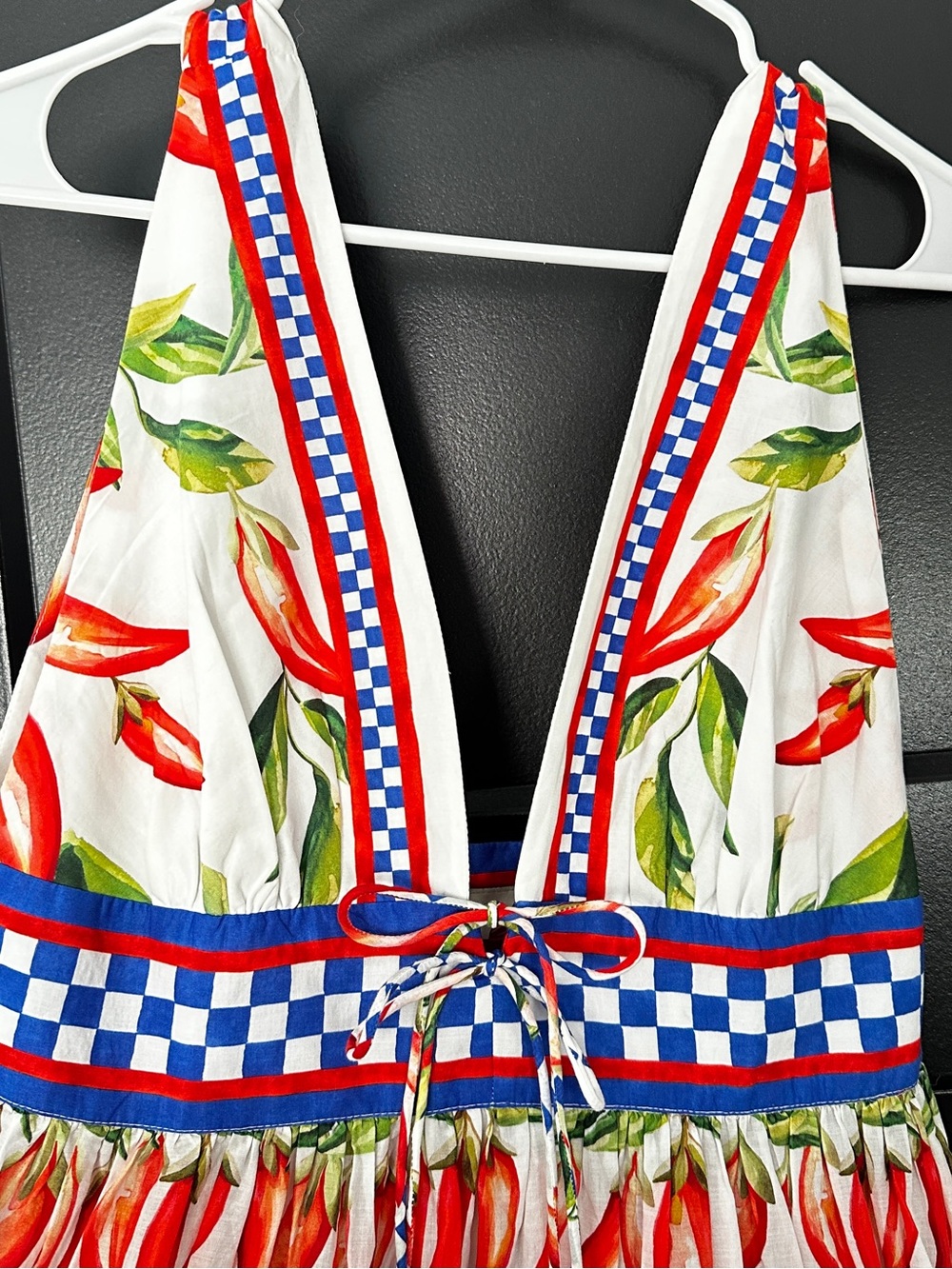 Farm Rio Picnic Peppers Ainika Midi Dress Size Medium - Picture 8 of 16